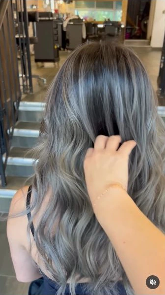 Cool balayage detail